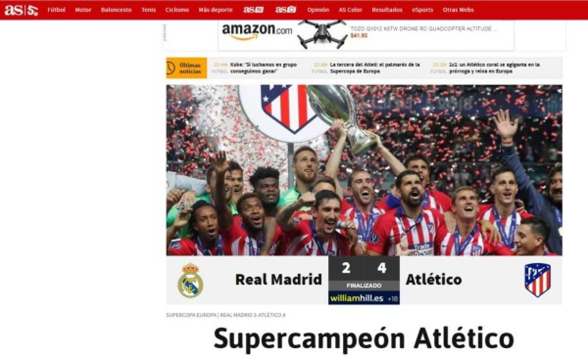 PORTADAS: Así titulan los diarios la derrota del Real Madrid ante el Atlético