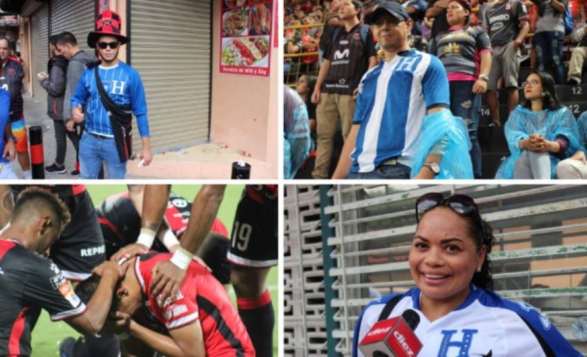 ¡Lo que no se vio! Honduras estuvo presente en la grada y en la cancha del clásico de Costa Rica