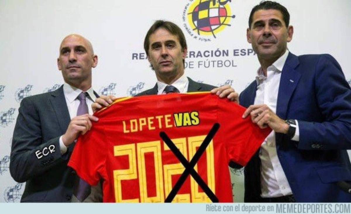 Crueles memes del despido de Lopetegui de la selección de España donde no se salva el Real Madrid