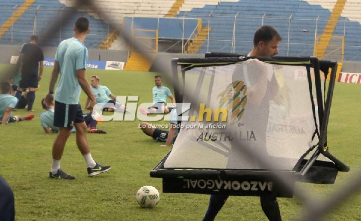 FOTOS: Así fue el primer entrenamiento de Australia en San Pedro Sula