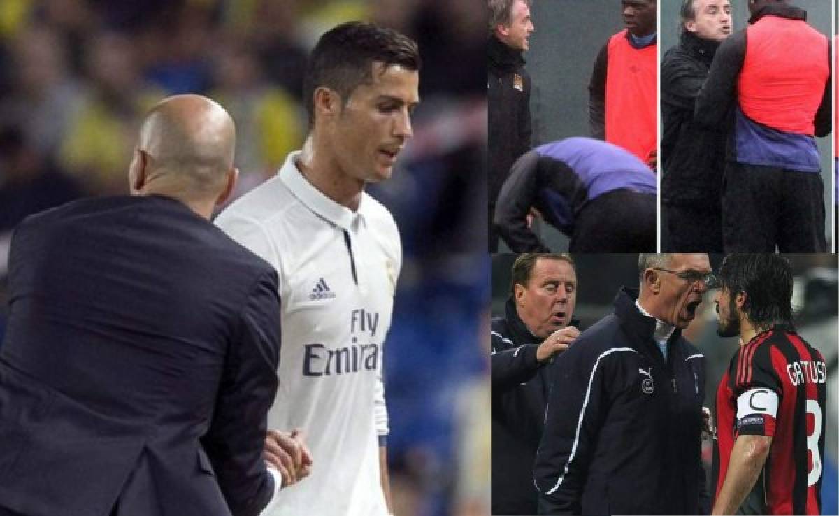 Así como Zidane y Cristiano Ronaldo, otras broncas entre técnicos y jugadores
