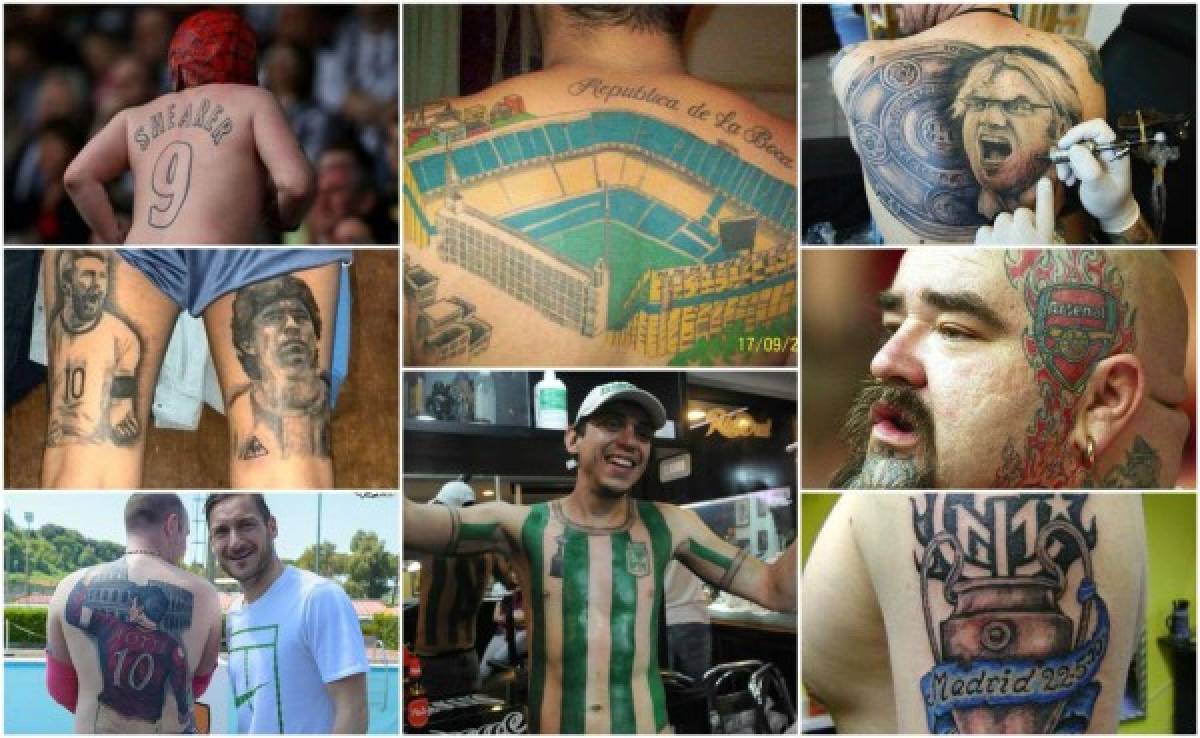 ¡Pasión en la piel! Los tatuajes más increíbles de aficionados al fútbol