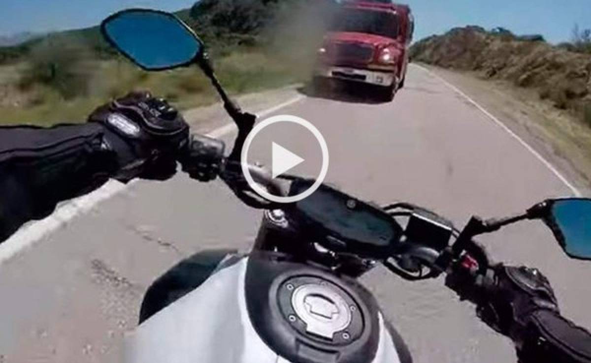 VIDEO: Graba con su GoPro su propio accidente en motocicleta