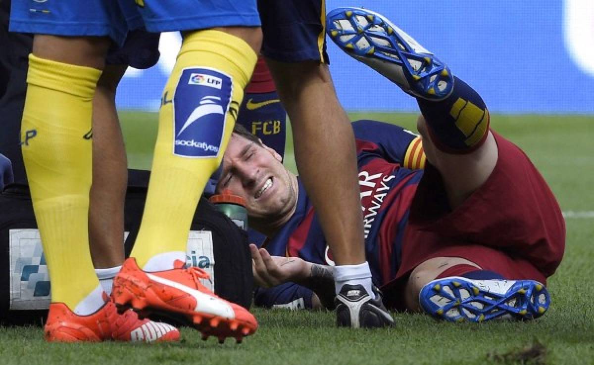 VIDEO: Messi no soportó y salió lesionado contra Las Palmas