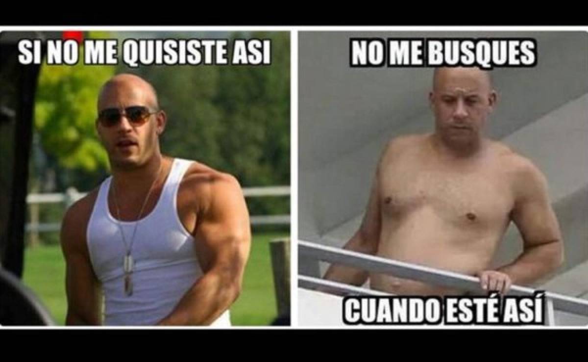 Los imperdibles memes sobre el aumento de peso de Vin Diesel