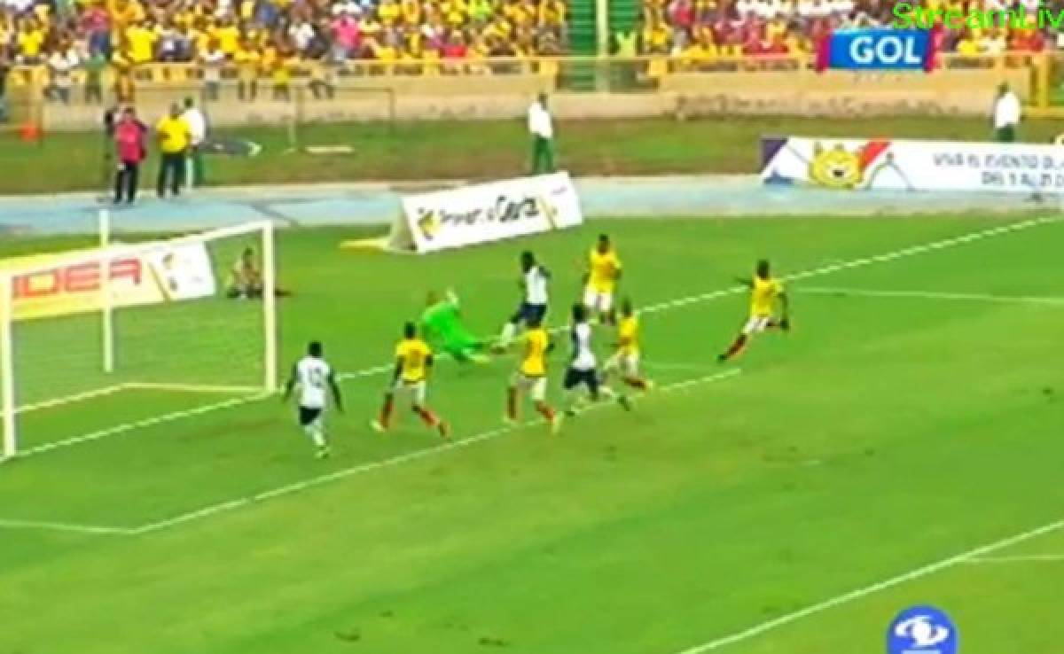 El casi gol de Alberth Elis en el amistoso de Honduras ante Colombia