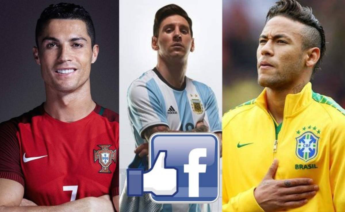 Los futbolistas con más seguidores en Facebook