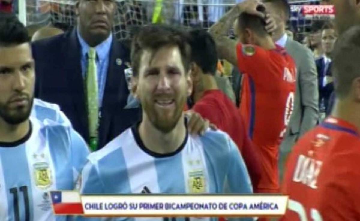 VIDEO: Tras el retiro de Messi, los catrachos también se muestran tristes