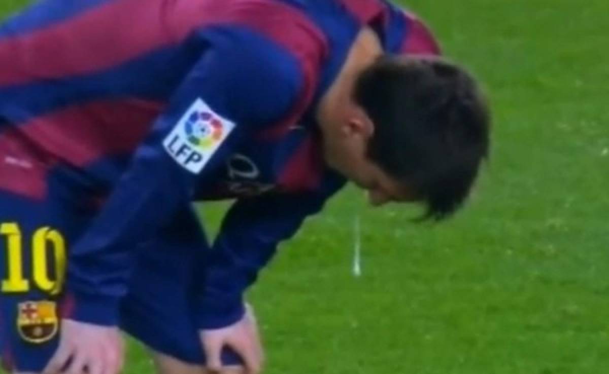 VIDEO: Messi vuelve a vomitar en juego contra Villarreal
