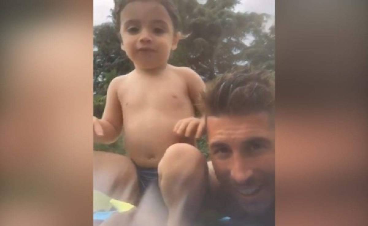 VIDEO: Sergio Ramos aprovecha sus vacaciones en familia