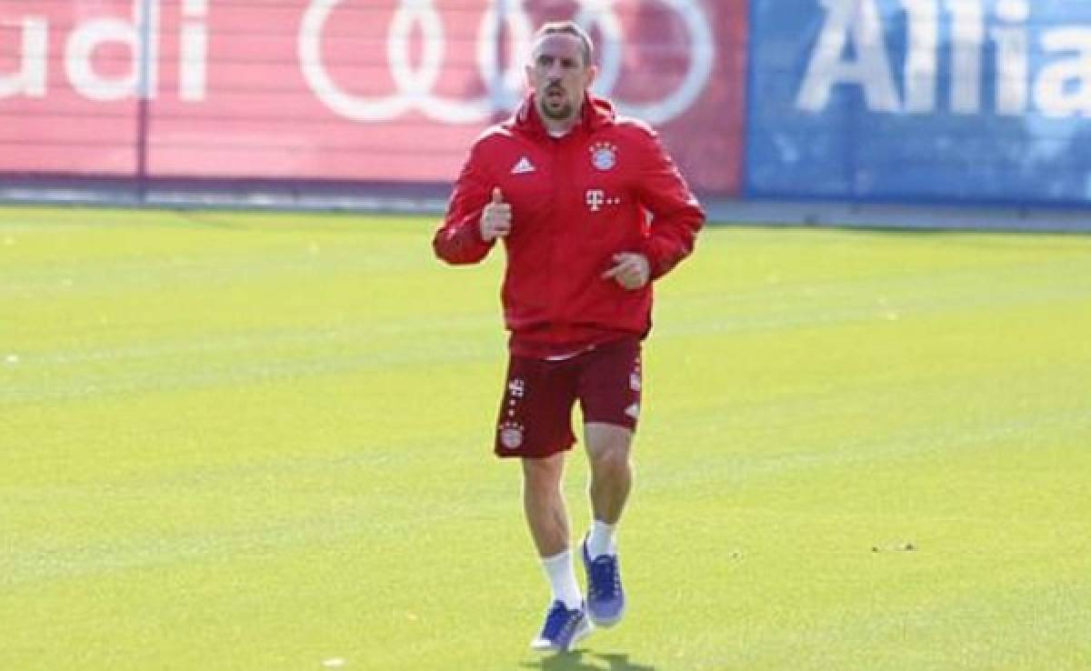 Franck Ribery vuelve a entrenarse siete meses después