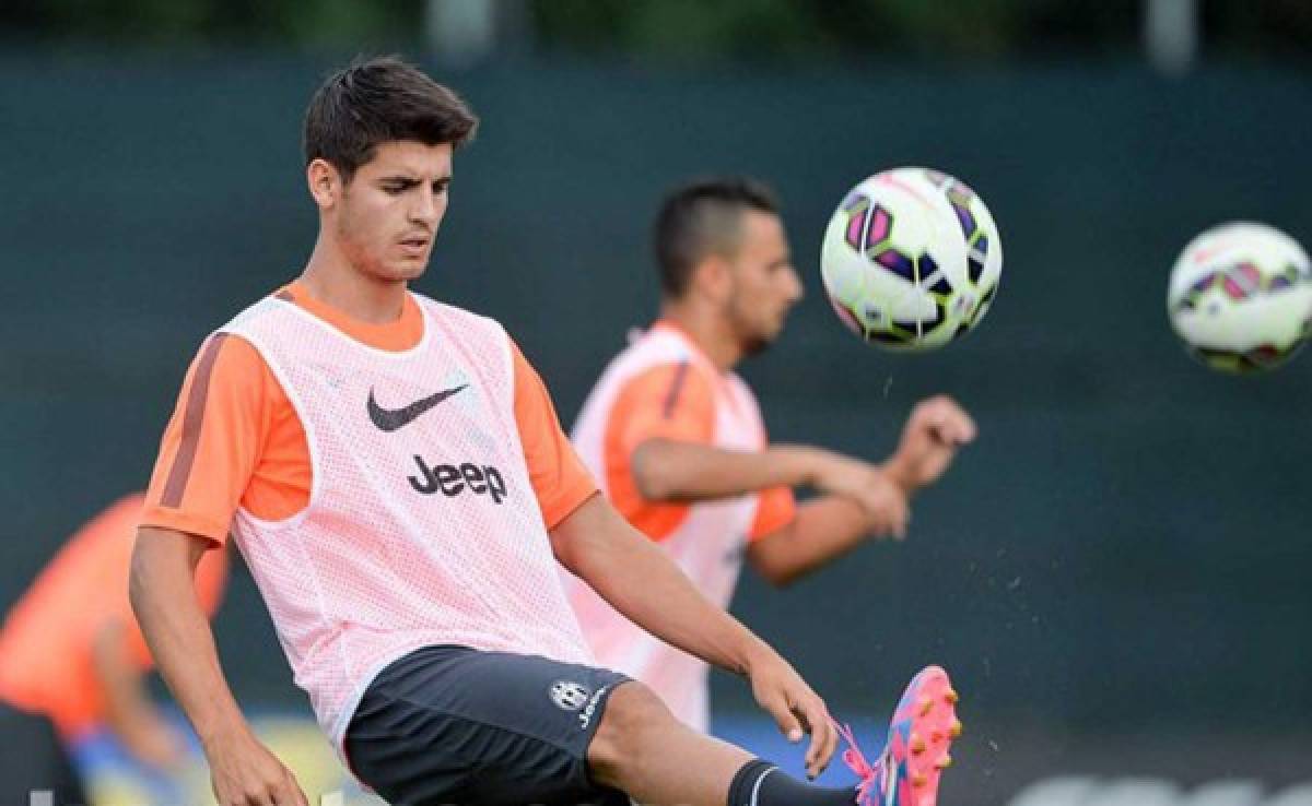 Álvaro Morata se lesiona en primer entrenamiento con Juventus