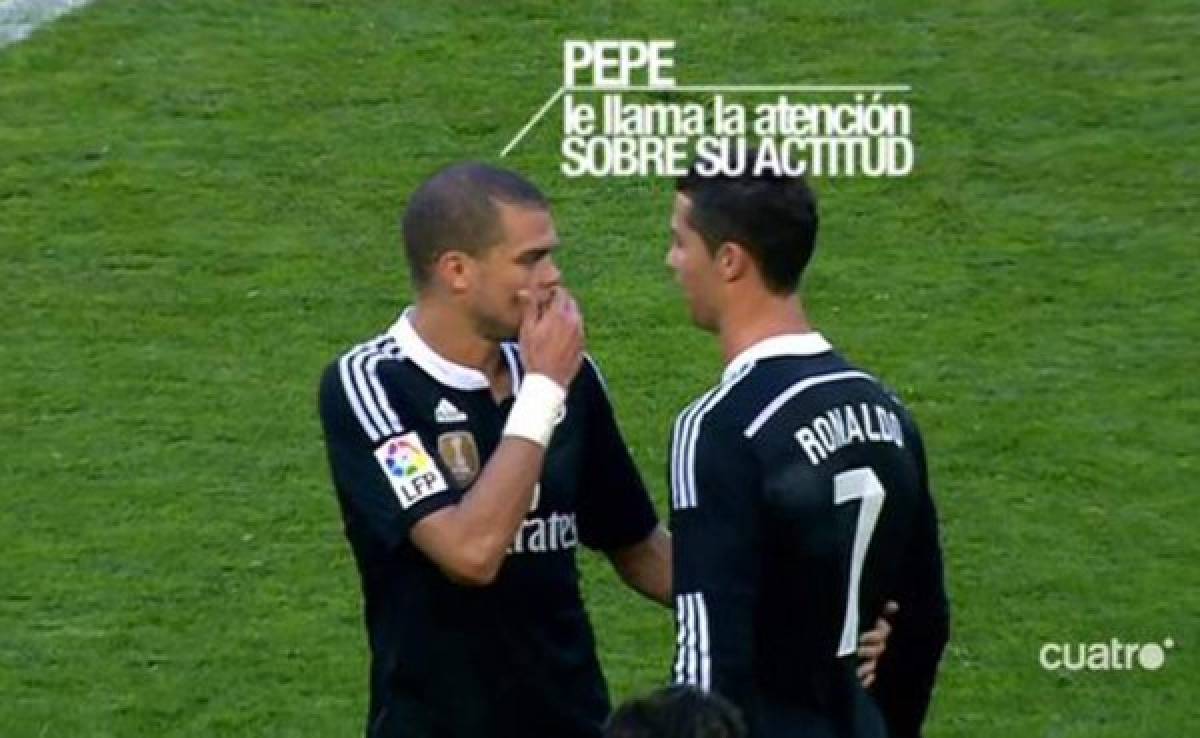 VIDEO: Pepe pidió a Cristiano que dejara de celebrar su hat-trick