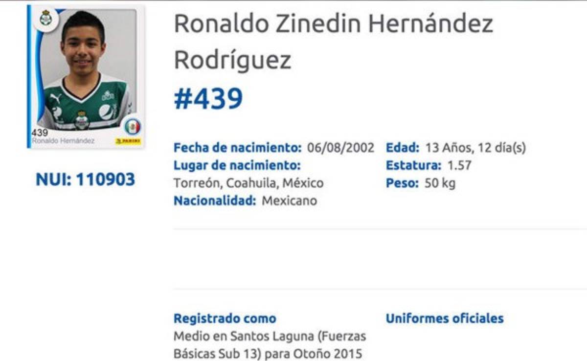 México convoca a Ronaldo Zinedin para la Sub15 y causa revuelo mediático
