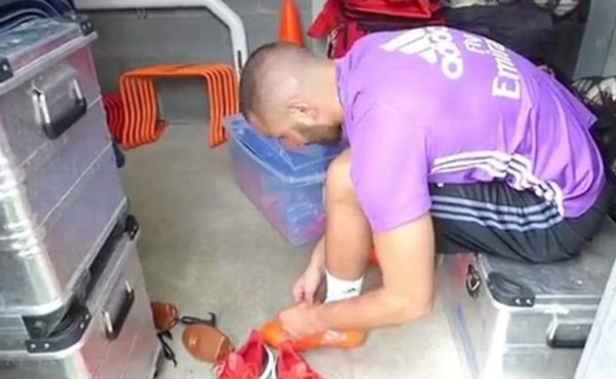 VIDEO: El ritual de Karim Benzema antes de salir a la cancha