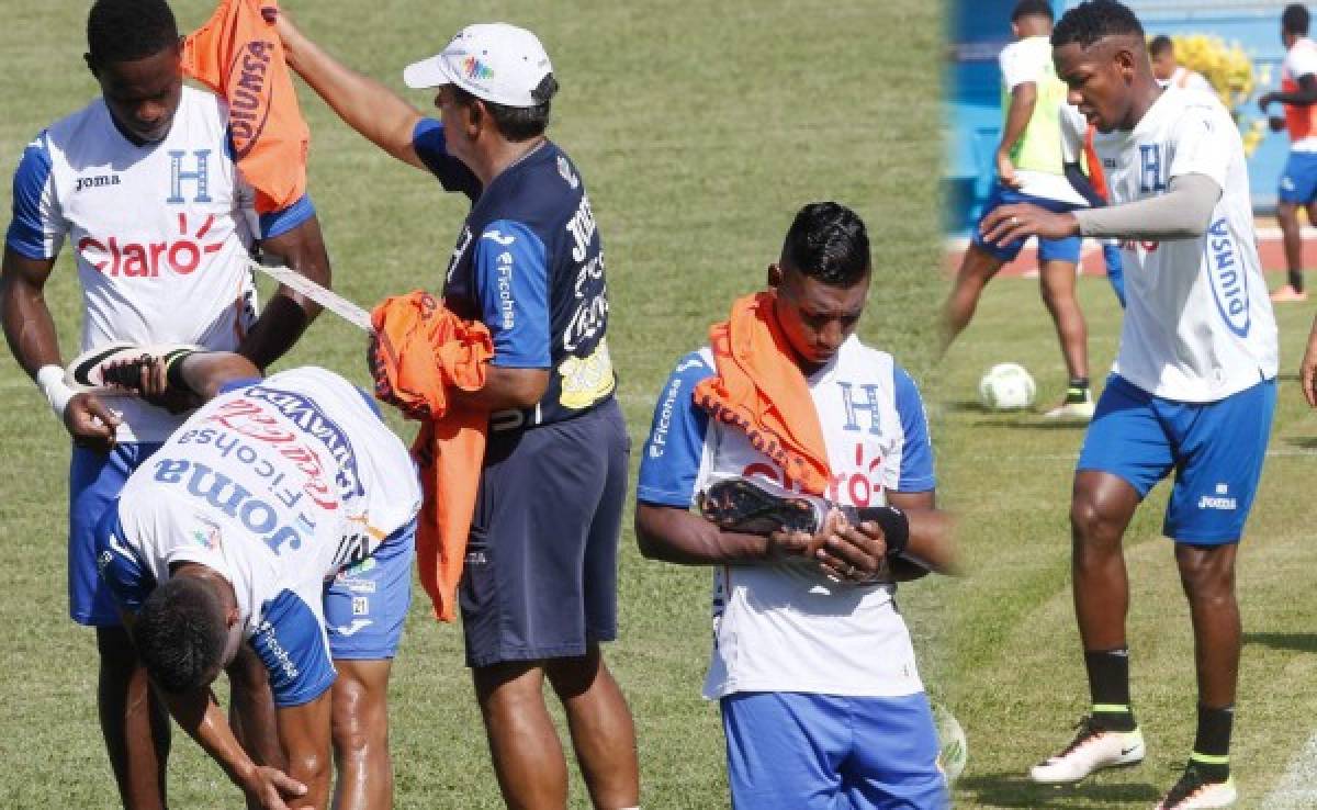 Romell Quioto sufre faringitis y no entrenó con la Selección de Honduras
