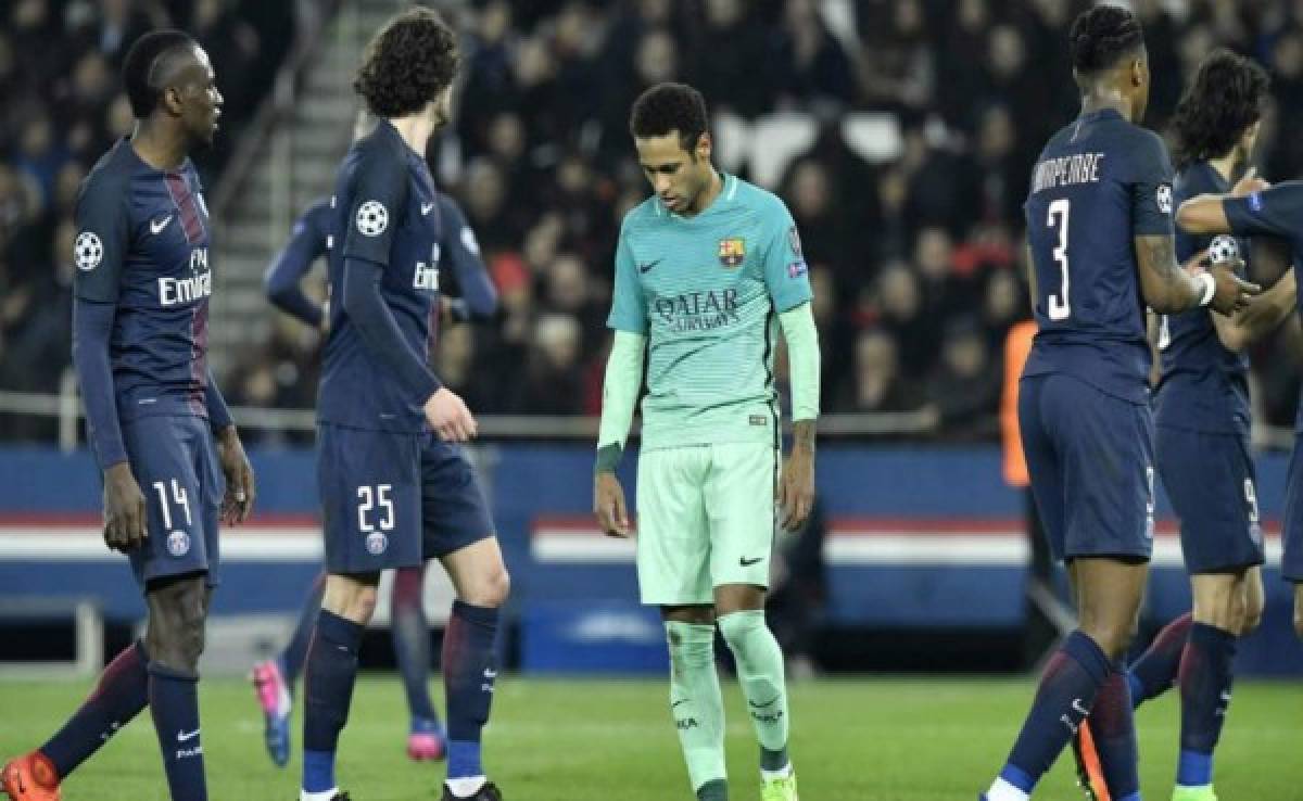 Neymar desolado tras humillación en París