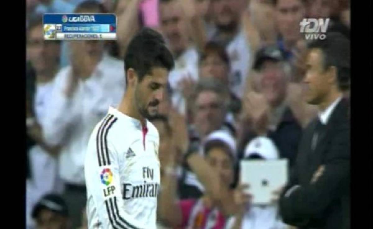 VIDEO: La gran ovación del Bernabéu a Isco al salir de cambio