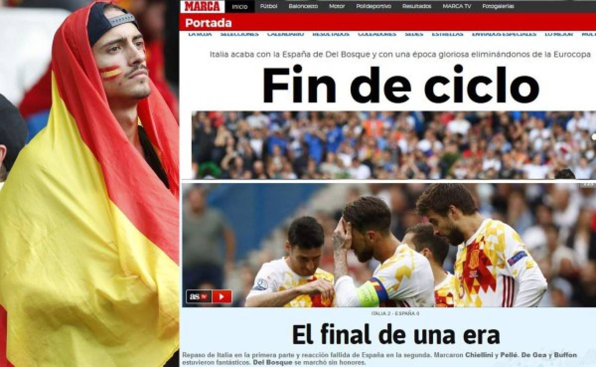 'Fin de ciclo': Prensa española frustrada tras eliminación en la Eurocopa