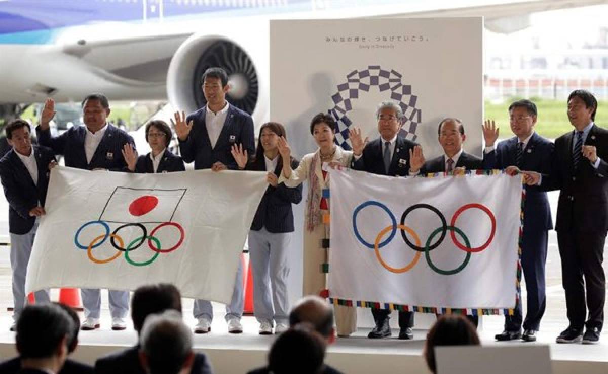 La bandera Olímpica ya llegó a Tokio