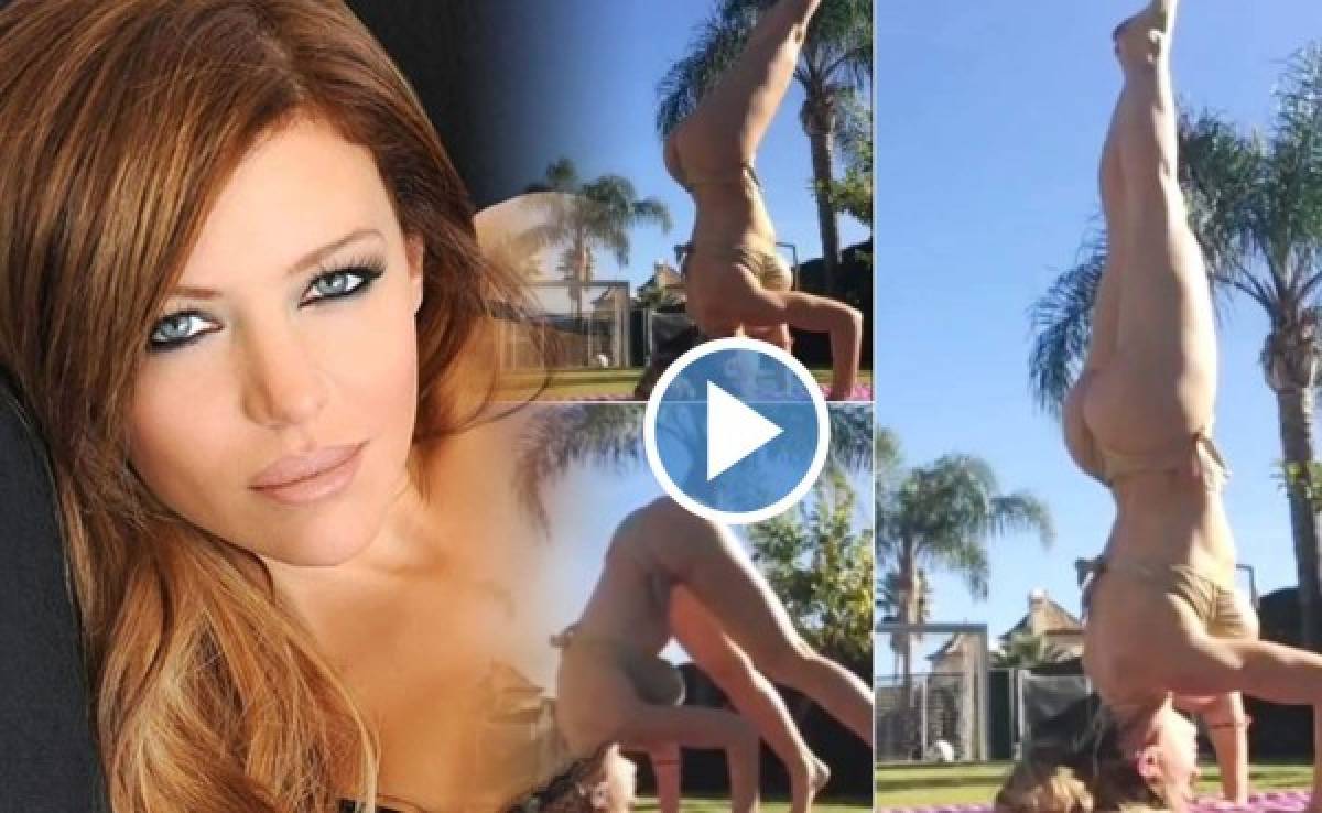 VIDEO: Así de sexy es el yoga que practica Eva Anderson, esposa de Martin Demichellis