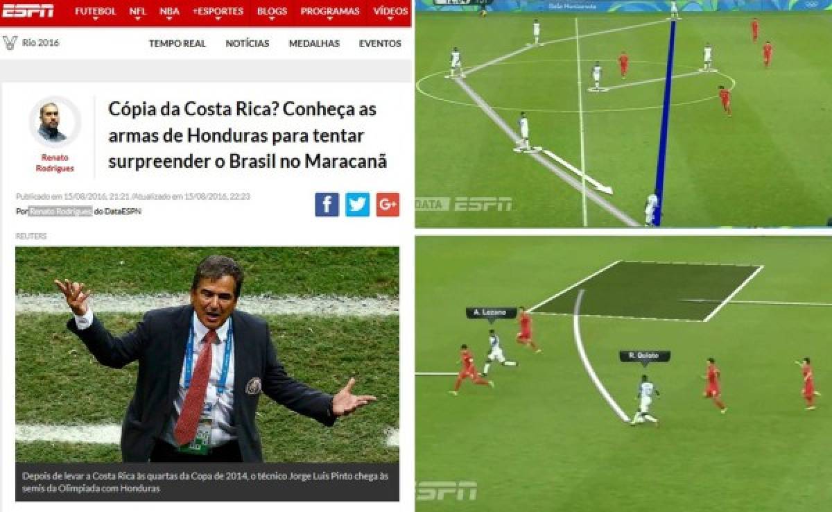 El análisis de ESPN Brasil sobre Honduras: ¿Es una copia de Costa Rica?