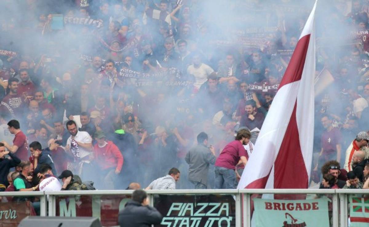 Bomba causa 10 heridos después del derbi Torino-Juventus