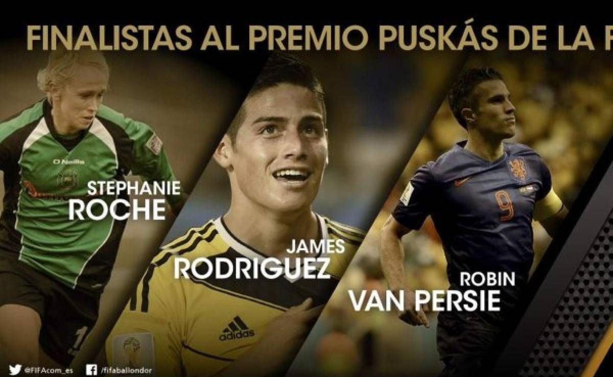 VIDEO: Gol de James y Van Persie compiten para el Puskas 2014