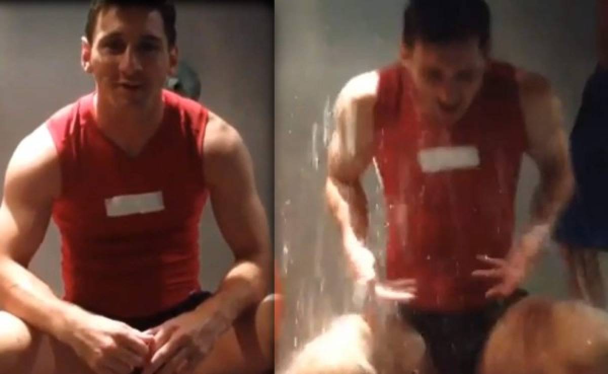 Messi se une al movimiento del Ice Bucket Challenge