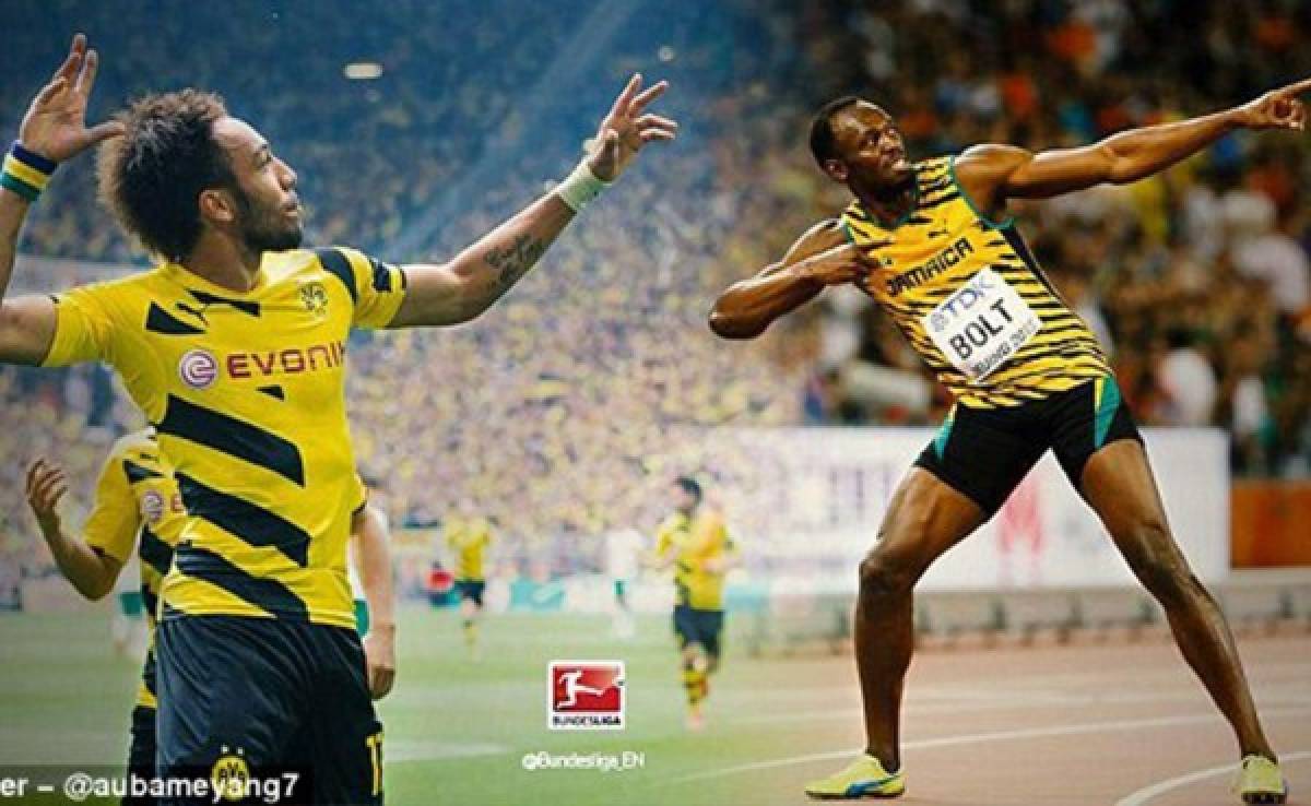 En Alemania ya hablan del reto entre Bolt contra Aubameyang