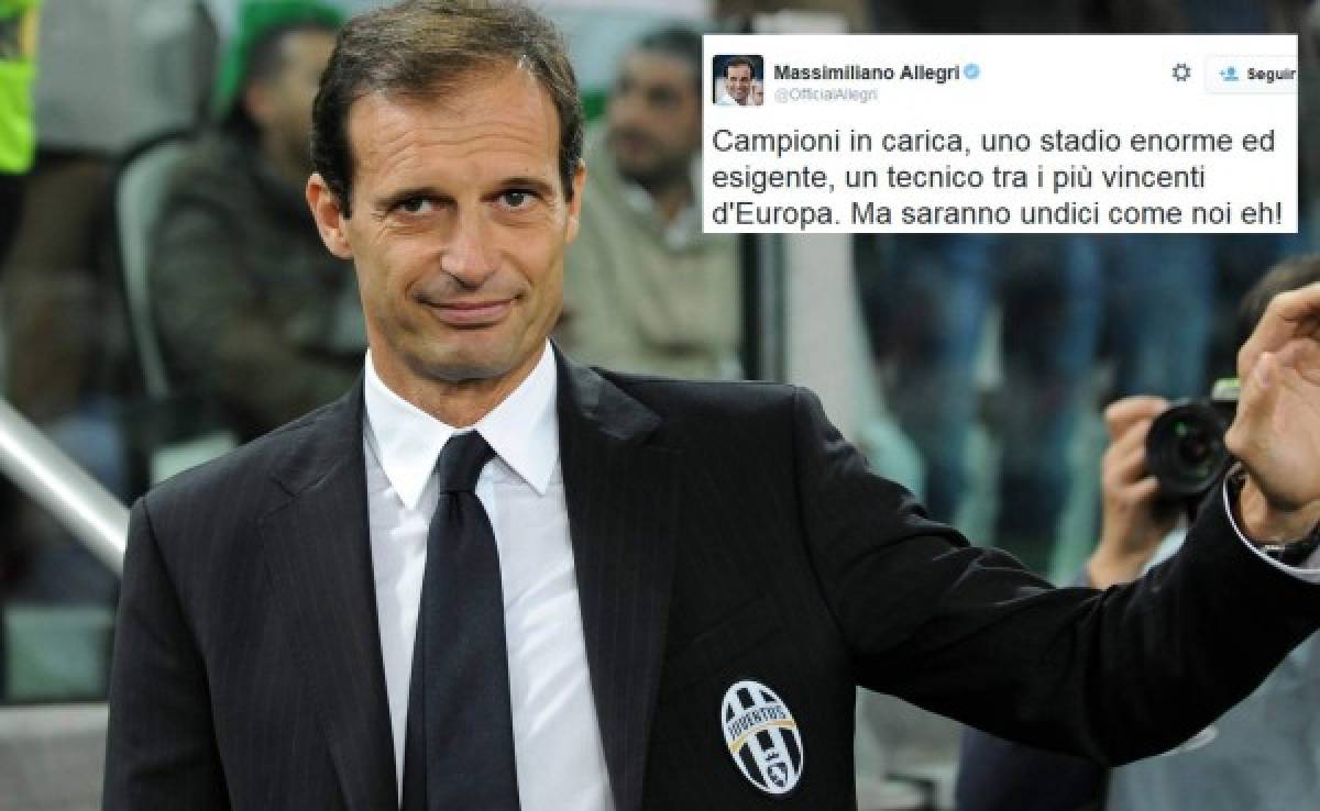 Allegri sobre Real Madrid: 'Serán once contra nosotros, eh'