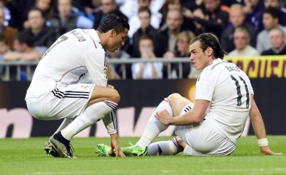 Cristiano Ronaldo se preocupó cuando vio a Bale lesionado en el campo.