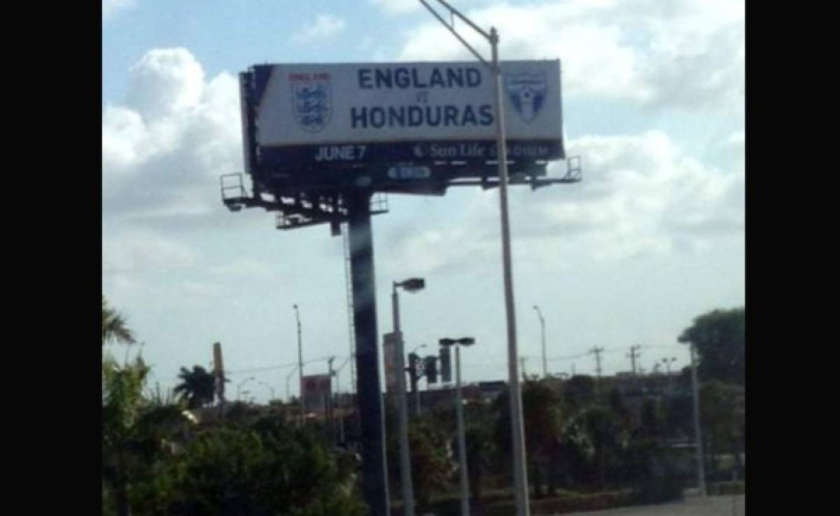 En Miami ya se promociona el Honduras vs Inglaterra