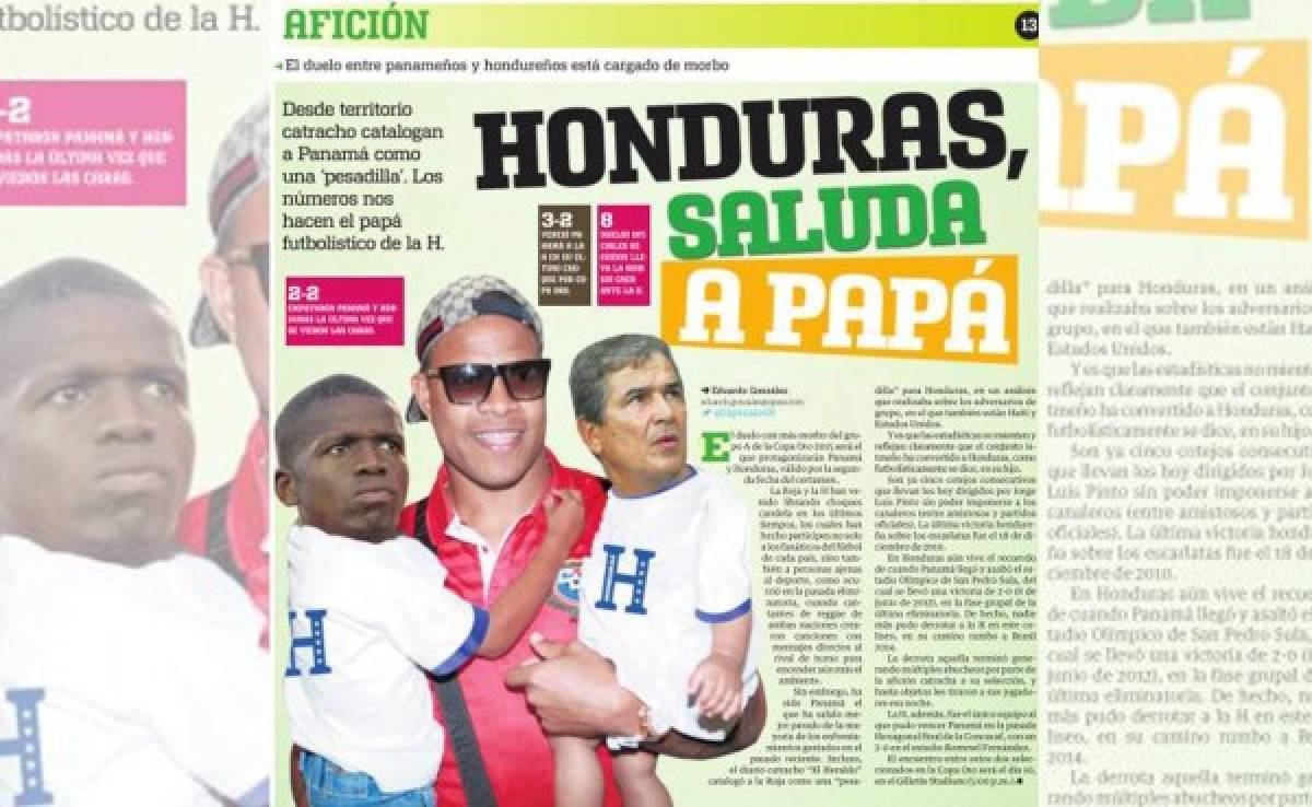Prensa de Panamá: 'Honduras, saluda a tu papá'