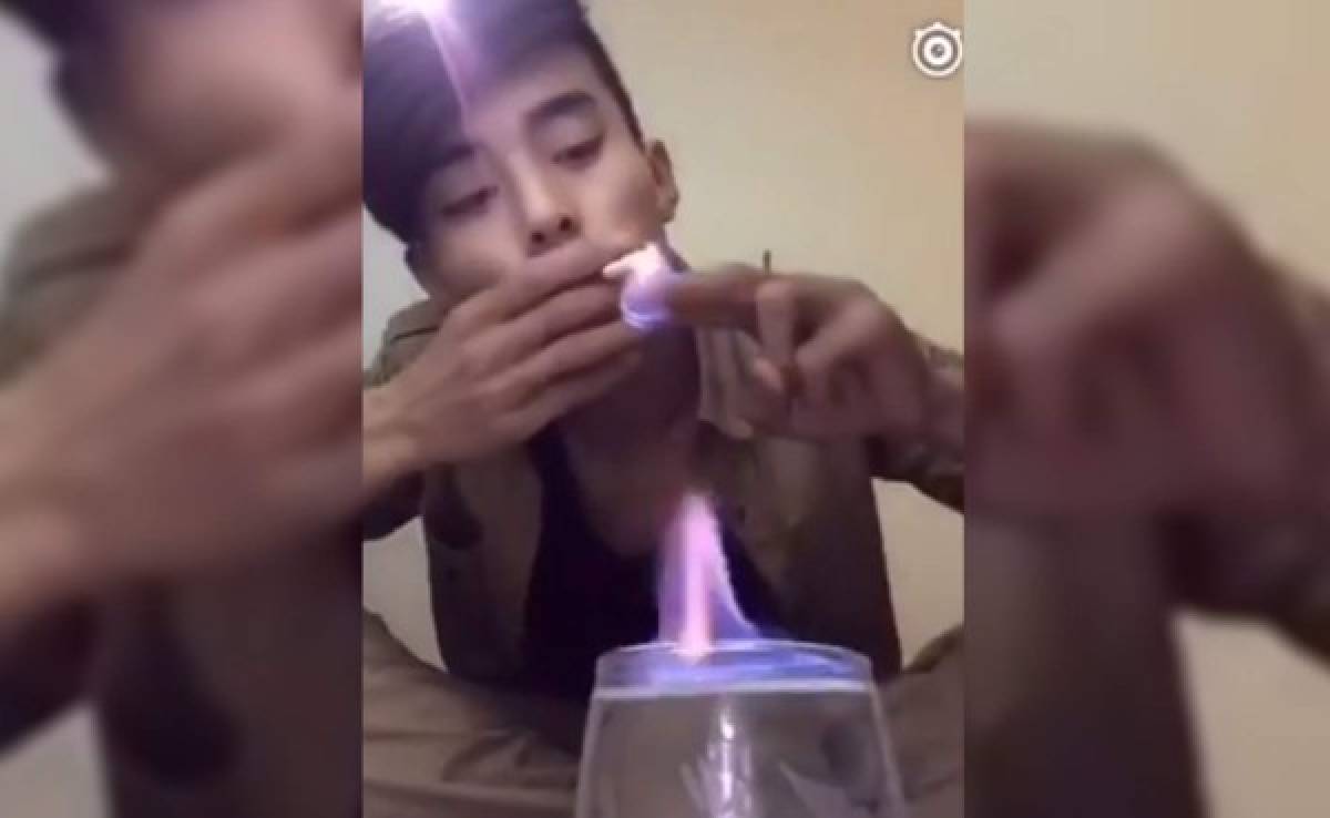 VIDEO: Joven termina quemando sus partes tras tutorial fallido