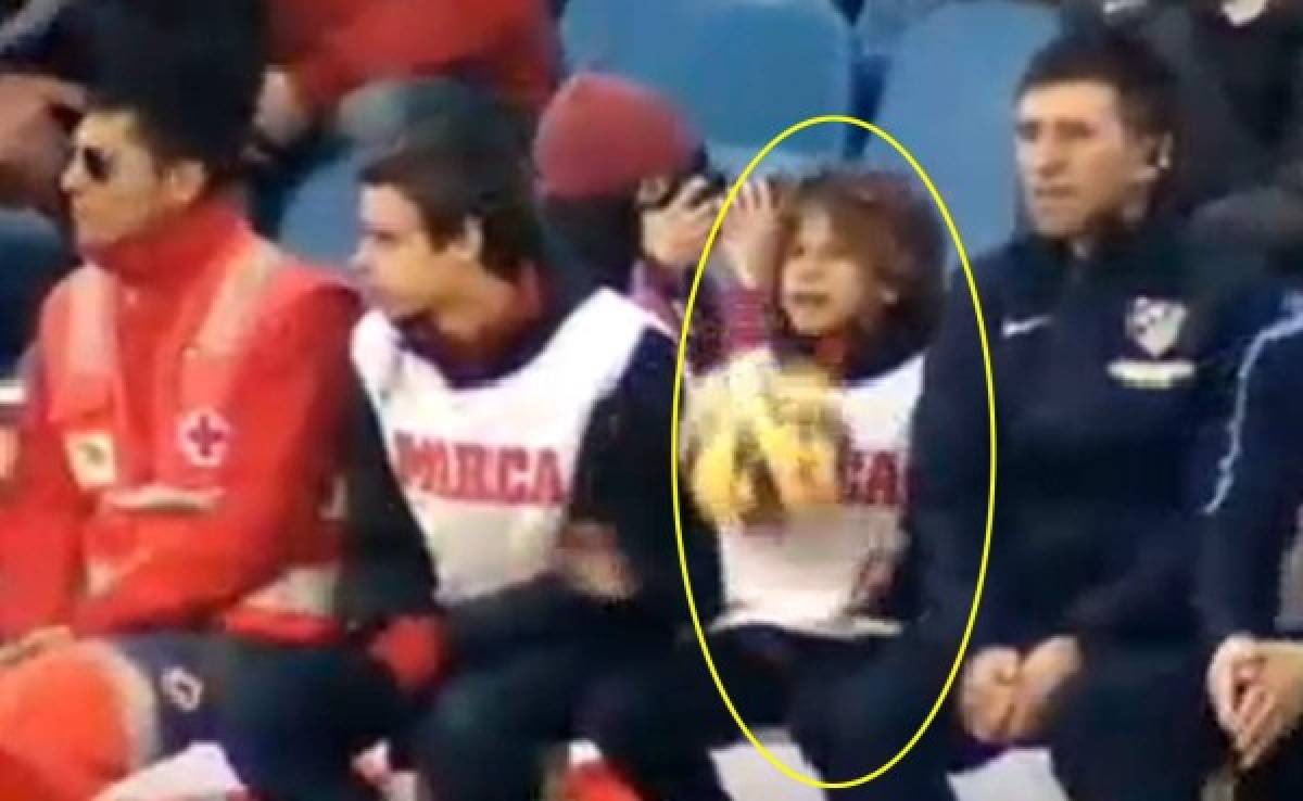 VIDEO: Hijo de Simeone la hizo de recogepelotas ante Levante