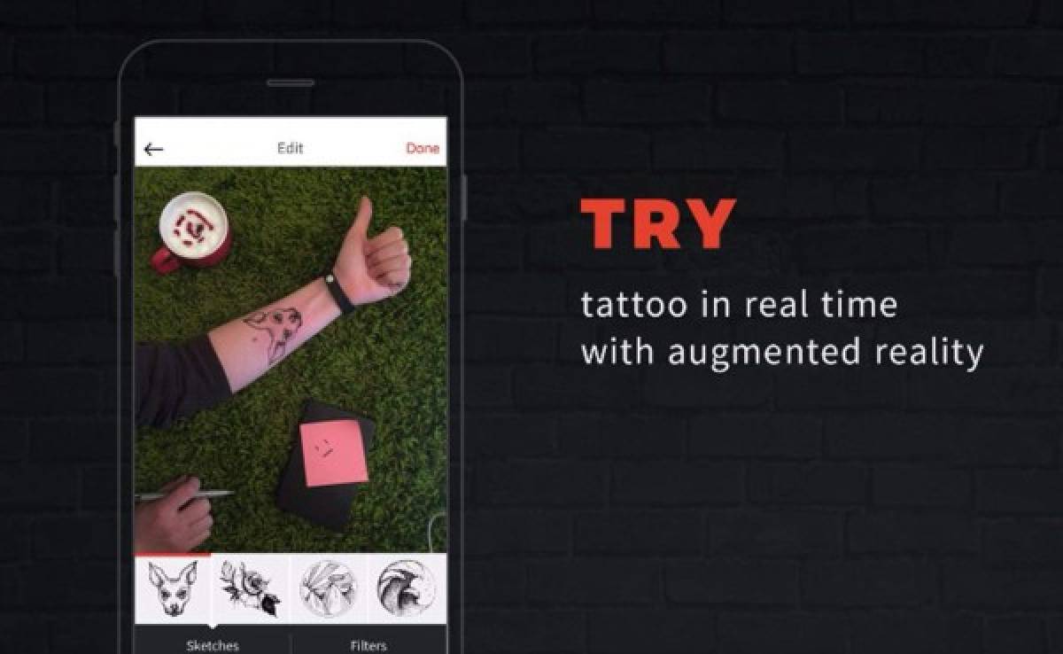 Ink Hunter, la app que te permite ver cómo quedará un tatuaje en tu piel