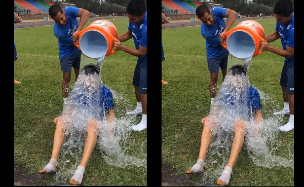 Sebastián Portigliatti cumple con el Ice Bucket Challenge