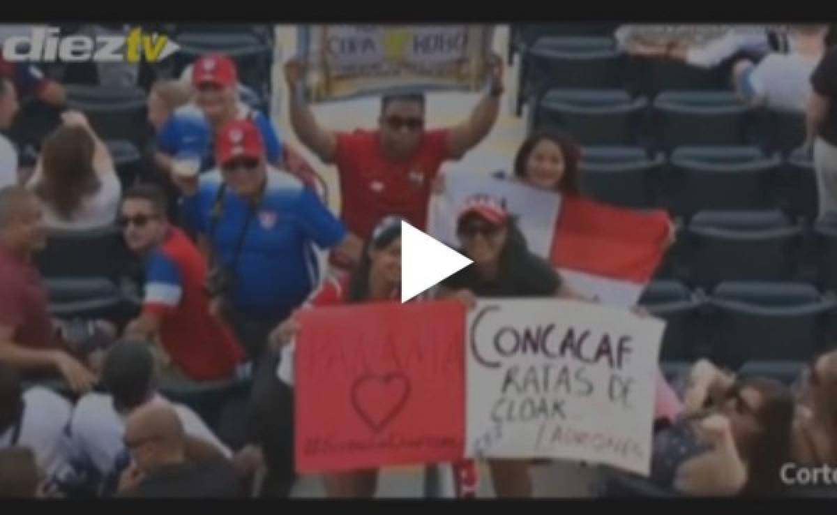 VIDEO: Panameños fueron obligados a romper pancartas contra Concacaf
