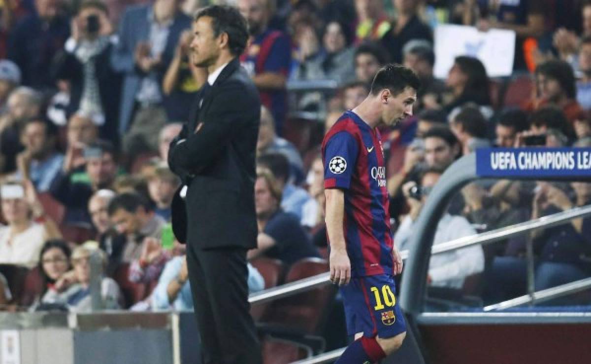 Luis Enrique, molesto por la ausencia de Messi, según diario catalán