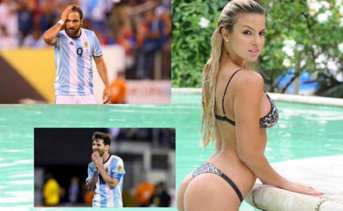 Ailén Bechara, la modelo argentina que quiere consolar a Higuaín y Messi