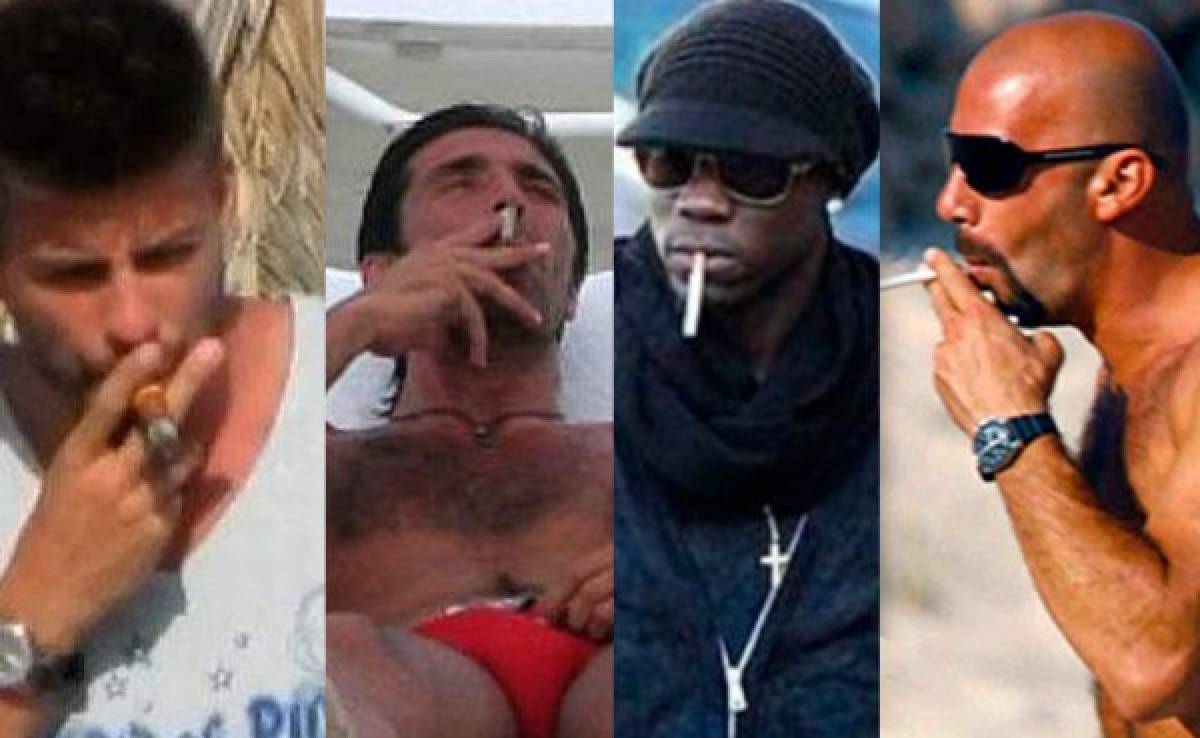 Los futbolistas estrellas que son adictos a la nicotina