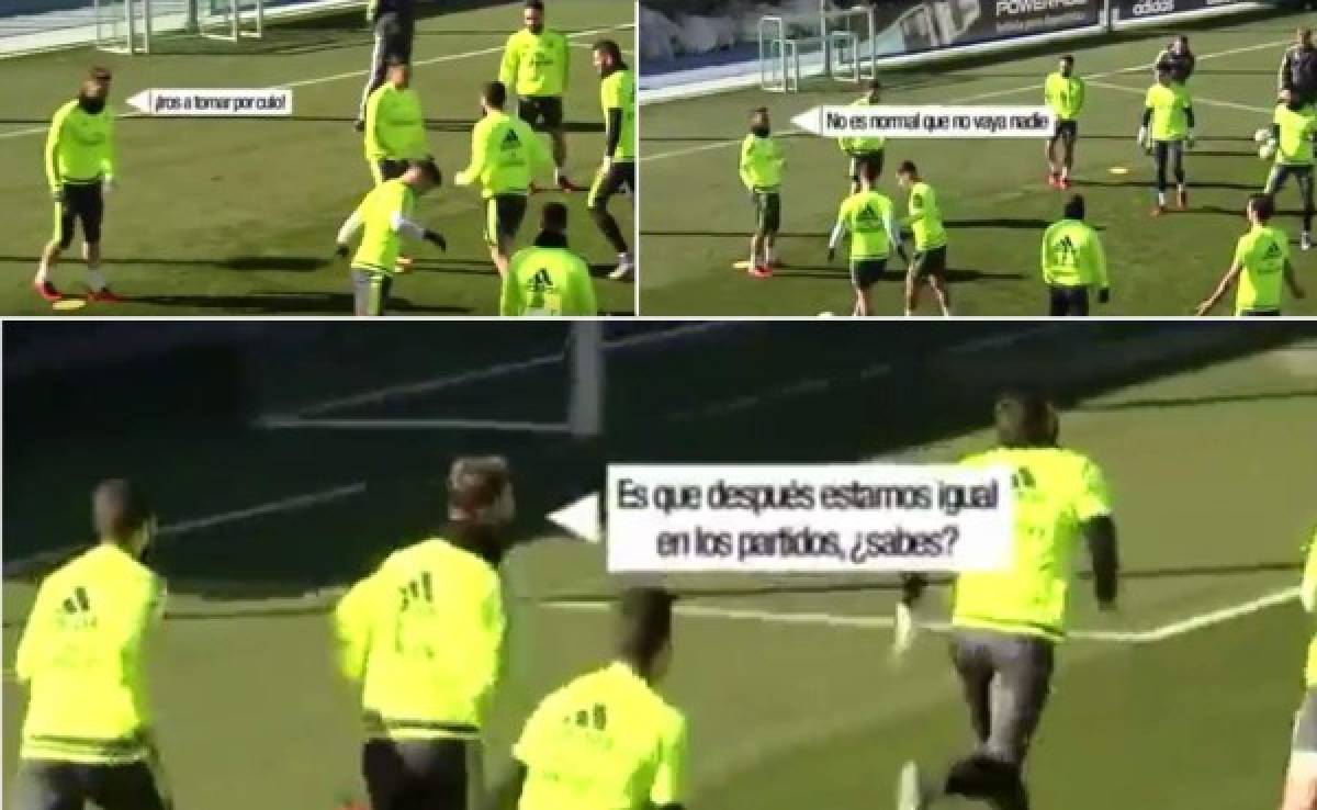 Sergio Ramos molesto por falta de intensidad en entrenamiento del Real Madrid