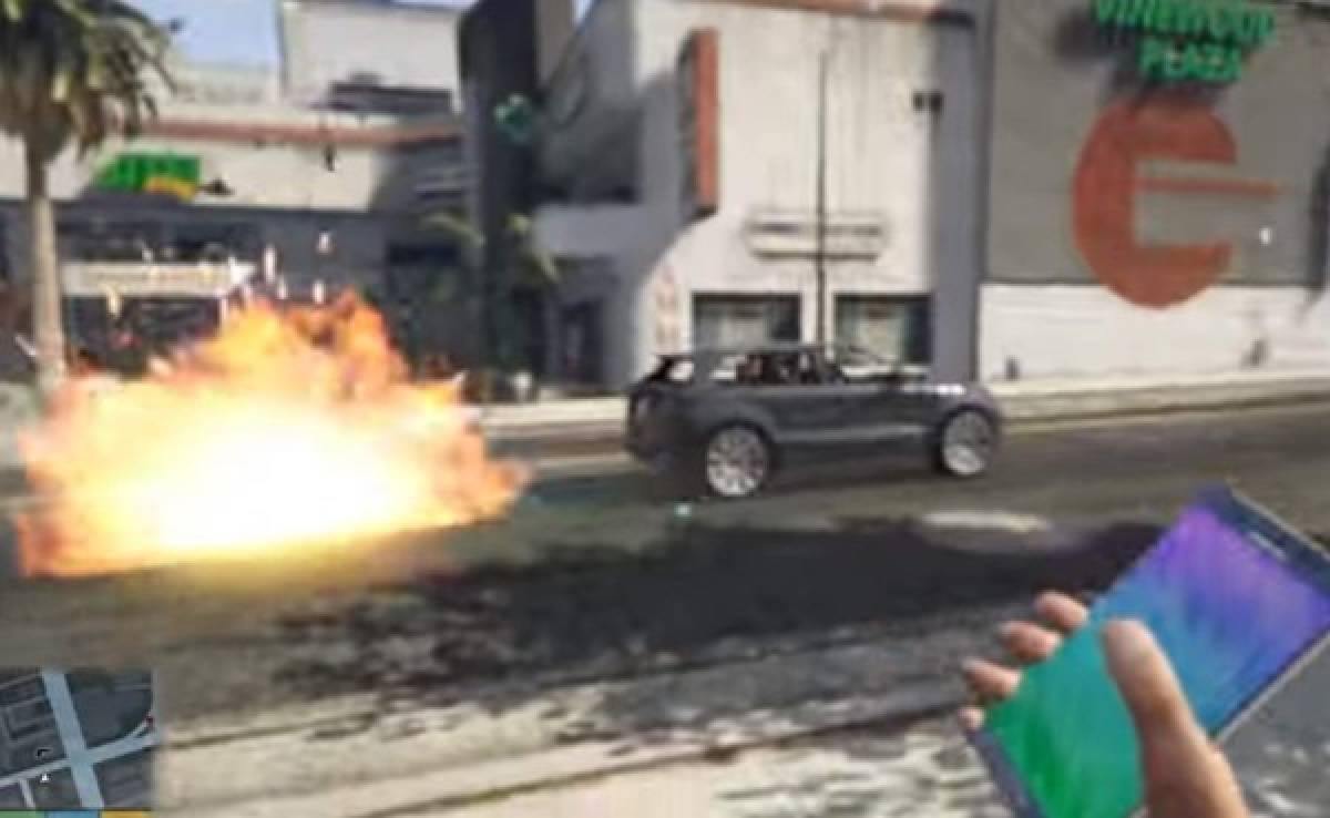 VIDEO: Usan un Samsung Galaxy como arma mortal en GTA V