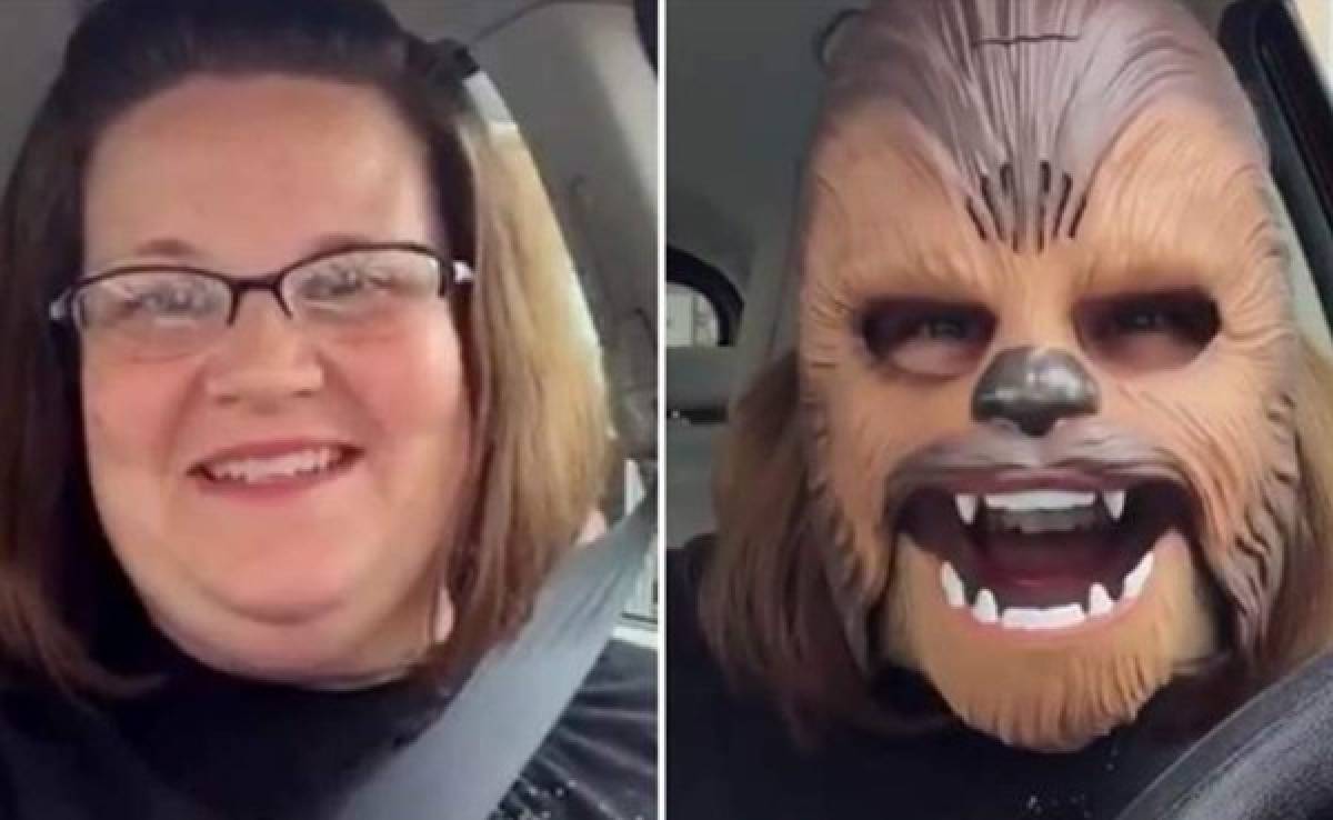 VIDEO: Se graba con máscara de Chewbacca y rompe record en Facebook