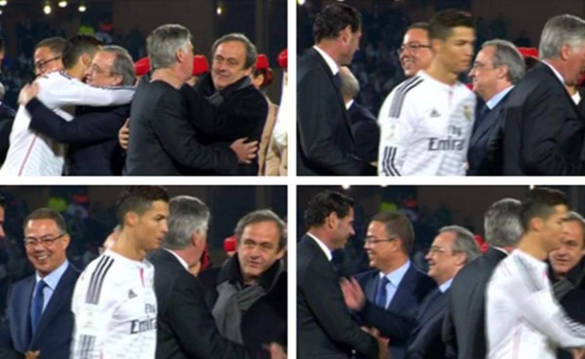 VIDEO: Cristiano Ronaldo ignoró al presidente de la UEFA, Michel Platini