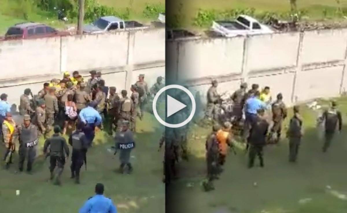 Video: Así frenó la Policía Nacional el ingreso de la Megabarra en Tocoa