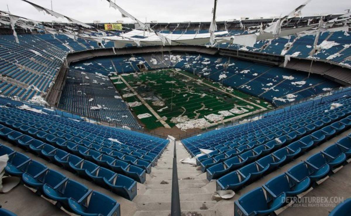 Así luce el Silverdome Stadium tras ocho años abandonado