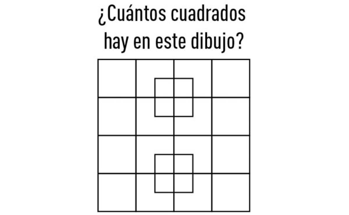 ¿Cuántos cuadrados hay? Este es el acertijo que enloquece al Facebook