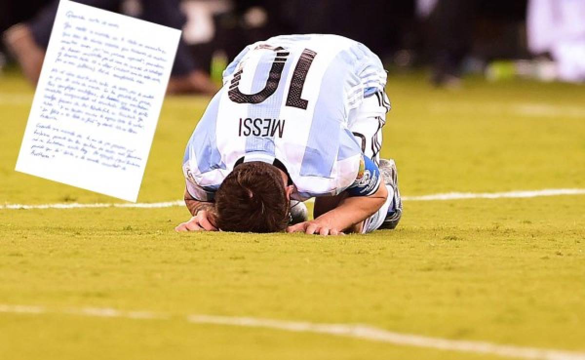 Maestra de Argentina escribe emotiva carta a Leo Messi  